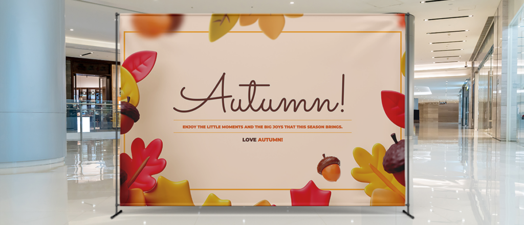 Fall-Themed Photo Booths Backdrops with Custom Banners