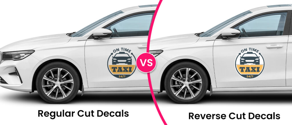 Regular vs. Reverse Cut Decals: A Practical Guide for Businesses